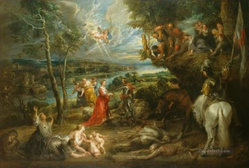  drag Pintura - Paisaje con San Jorge y el Dragón Peter Paul Rubens